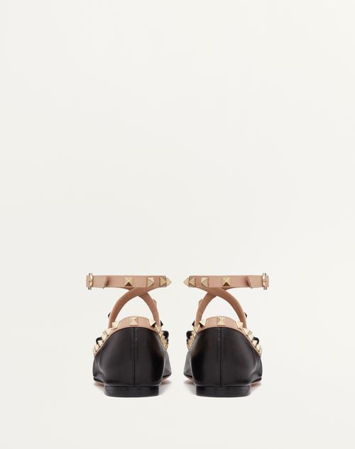 Valentino BALLERINA ROCKSTUD DE CUERO NAPA Solo hoy