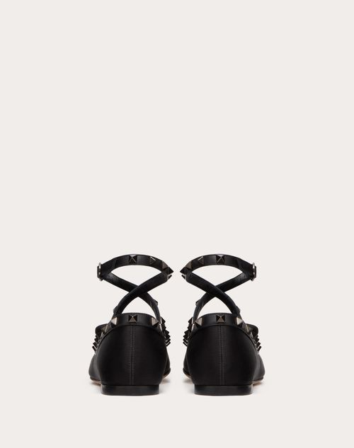 Valentino BALLERINA ROCKSTUD DE SATÉN CON STUDS TONO SOBRE TONO Solo queda un día
