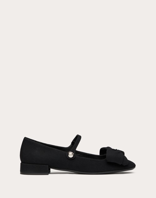 Valentino BALLERINA VALENTINO GARAVANI BOWJANE MARY-JANE DE TELA DE CREPÉ CON TACÓN DE 20 MM