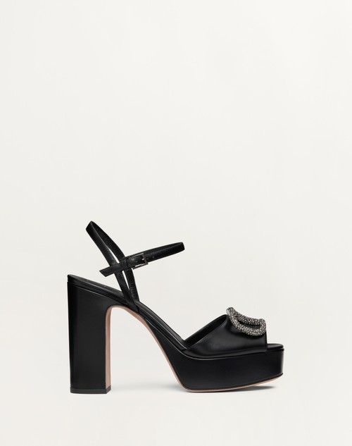 Valentino SANDALIAS CON PLATAFORMA VLOGO SIGNATURE DE CUERO DE BECERRO CON TACÓN DE 115 MM Grandes ahorros
