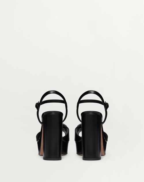 Valentino SANDALIAS CON PLATAFORMA VLOGO SIGNATURE DE CUERO DE BECERRO CON TACÓN DE 115 MM Grandes ahorros