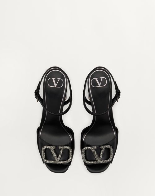Valentino SANDALIAS CON PLATAFORMA VLOGO SIGNATURE DE CUERO DE BECERRO CON TACÓN DE 115 MM Grandes ahorros