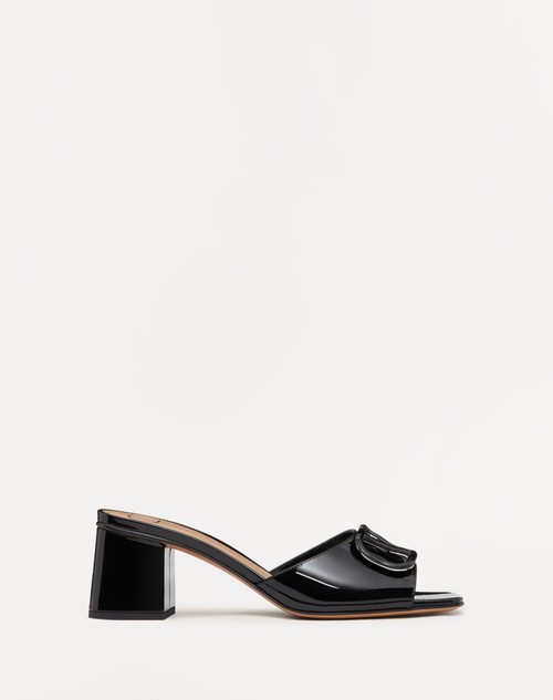 Valentino SANDALIA SIN TALÓN DE CHAROL CON EL VLOGO SIGNATURE Y TACÓN DE 60 MM