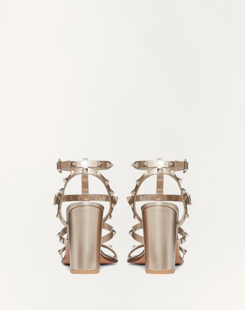 Valentino SANDALIAS ROCKSTUD DE PIEL DE BECERRO METALIZADA CON TIRAS Y TACÓN DE 90MM Outlet