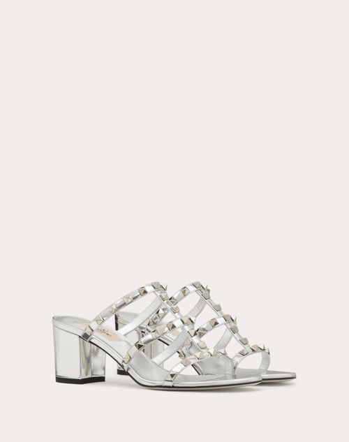Valentino SANDALIA ROCKSTUD SIN TALÓN CON EFECTO ESPEJADO Y CON TACÓN DE 60 MM En oferta