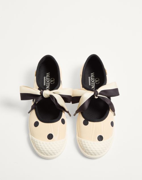 Valentino ZAPATILLA BALLERINA BAY BY BAY DE TELA MOIRÉ PLUS DE POIS Tienda