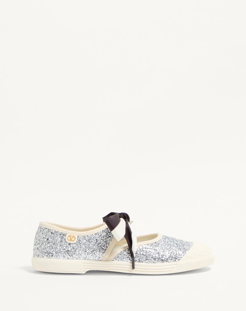 Valentino ZAPATILLAS BALLERINAS BAY BY BAY EN TELA CON PURPURINA