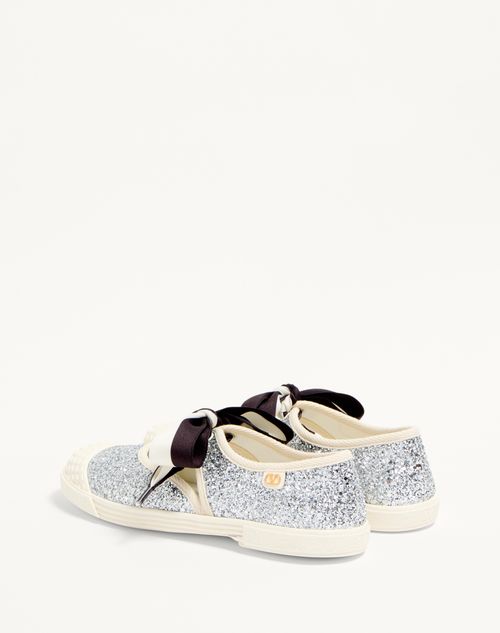 Valentino ZAPATILLAS BALLERINAS BAY BY BAY EN TELA CON PURPURINA Liquidación