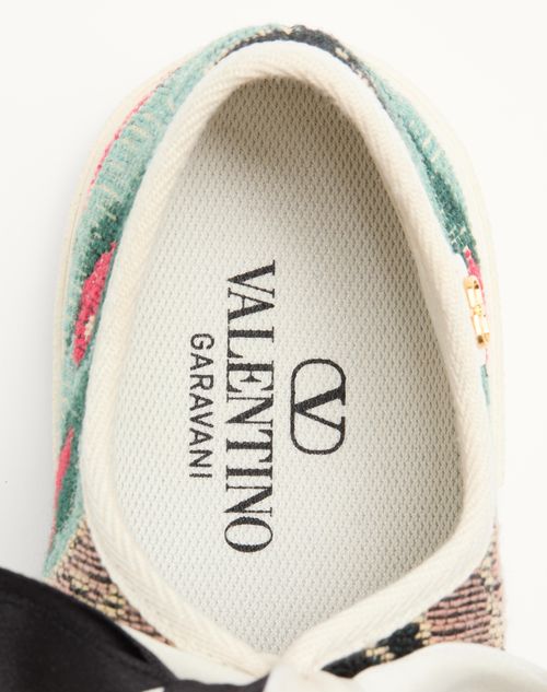 Valentino ZAPATILLAS BALLERINAS BAY BY BAY DE TELA JACQUARD CON BORDADO FLORAL Rebajas online