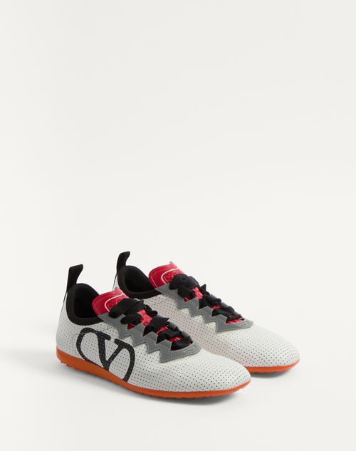 Valentino ZAPATILLA CHROMATHON DE CUERO NAPA CALADO ÚLTIMAS EDICIONES