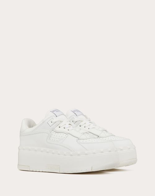 Valentino ZAPATILLA DEPORTIVA FREEDOTS XL DE CUERO DE BECERRO Último día