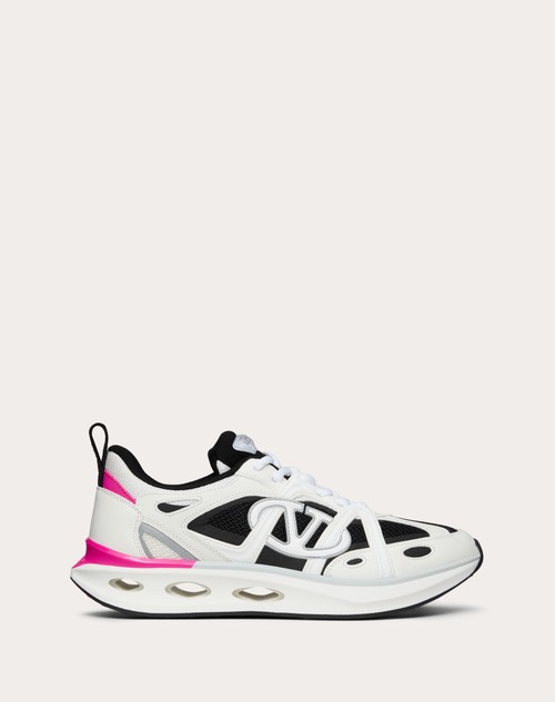 Valentino ZAPATILLAS DEPORTIVAS VLOGO EASYJOG DE CUERO DE BECERRO Y TELA