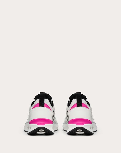 Valentino ZAPATILLAS DEPORTIVAS VLOGO EASYJOG DE CUERO DE BECERRO Y TELA Promoción por tiempo limitado