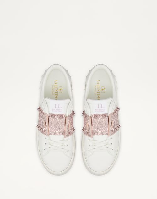 Valentino ZAPATILLA DEPORTIVA FLATFORM ROCKSTUD UNTITLED DE CUERO DE BECERRO CON MICROTACHUELAS Oferta especial de fábrica