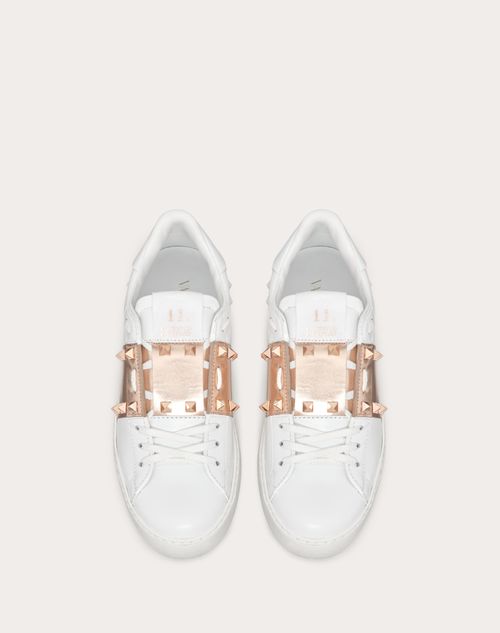 Valentino SNEAKERS ROCKSTUD UNTITLED DE PIEL DE BECERRO CON BANDA METALIZADA Superdescuento