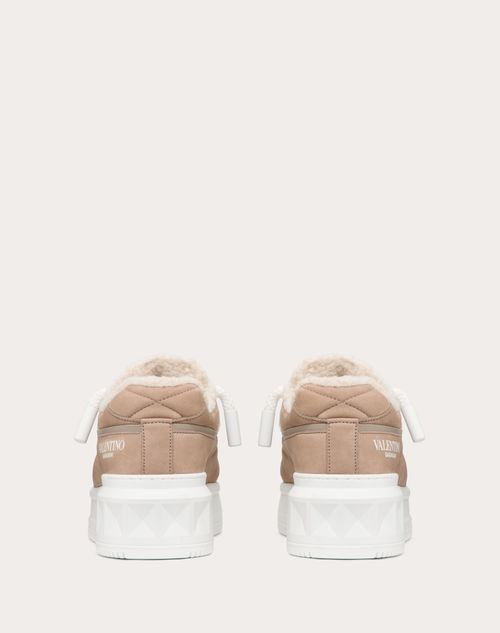 Valentino ZAPATILLAS DEPORTIVAS ONE STUD XL DE NOBUK Y LANA Limitado a 3 días