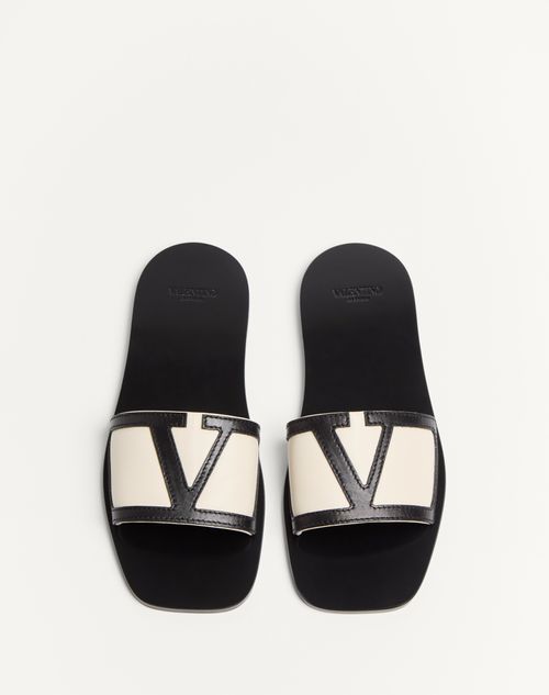 Valentino SANDALIA SIN TALÓN VIVA SUPERSTAR DE CUERO NAPA En oferta