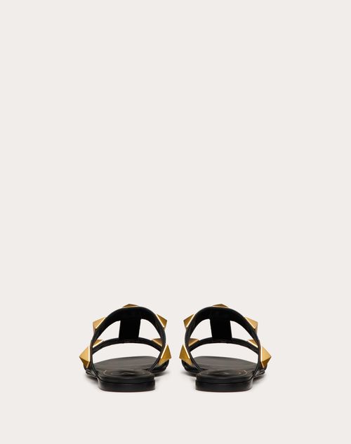 Valentino SANDALIAS DE PALA PLANAS ROMAN STUD DE PIEL DE BECERRO Outlet online