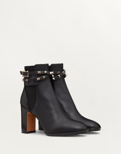 Valentino BOTINES ROCKSTUD DE BECERRO GRANEADO 90 MM COMPRAR AHORA