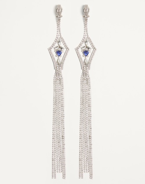 Valentino ARETES RÊVE RADIEUX DE METAL Y CRISTAL