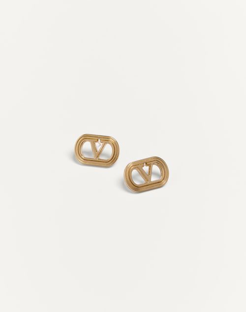Valentino ARETES OVALETTE DE METAL Grandes descuentos