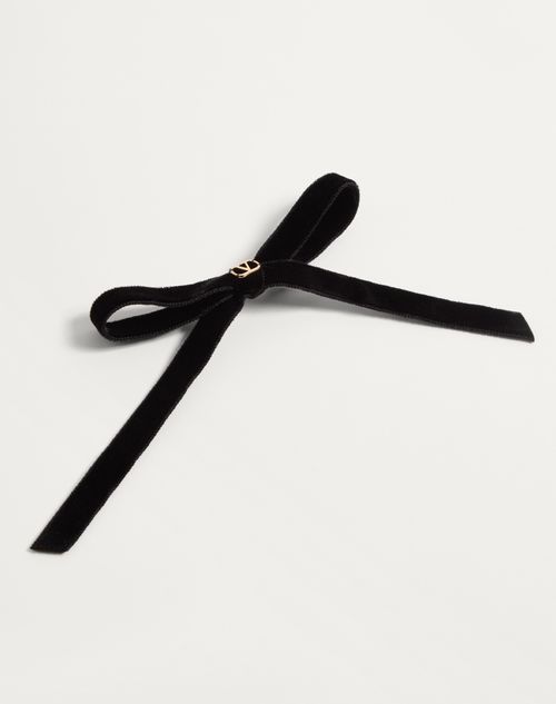 Valentino PINZA PARA EL CABELLO VLOGO SIGNATURE DE TERCIOPELO CON MOÑO Ofertas especiales