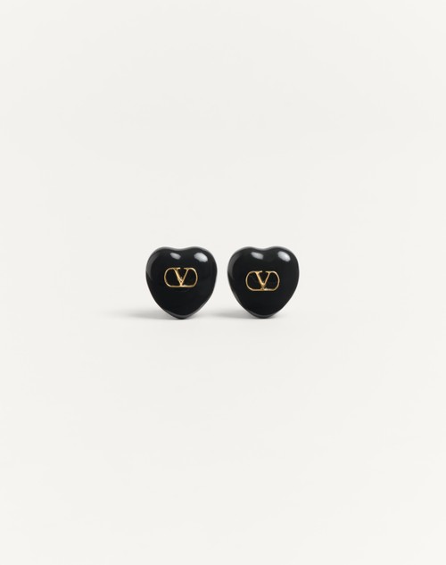 Valentino ARETES COEUR ROYAL DE METAL Y ESMALTE Envío gratis