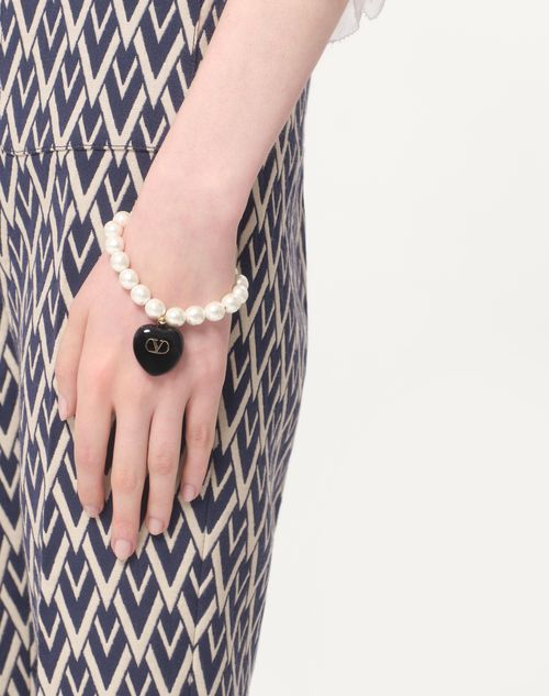 Valentino PULSERA COEUR ROYAL DE METAL ESMALTE Y CUENTAS COMPRAR AHORA