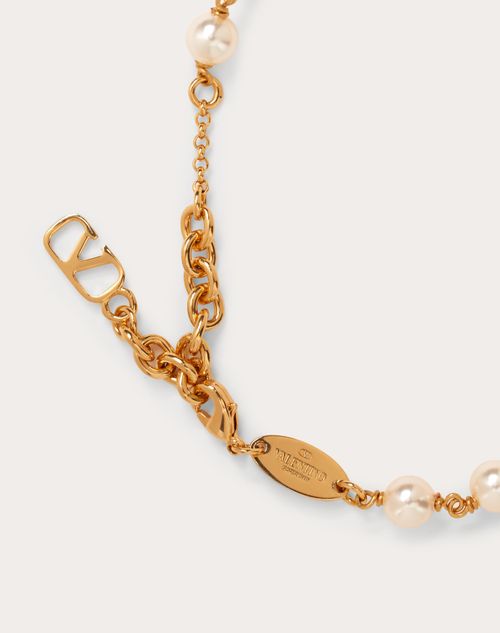 Valentino PULSERA VLOGO SIGNATURE CON PERLAS Precio de fábrica