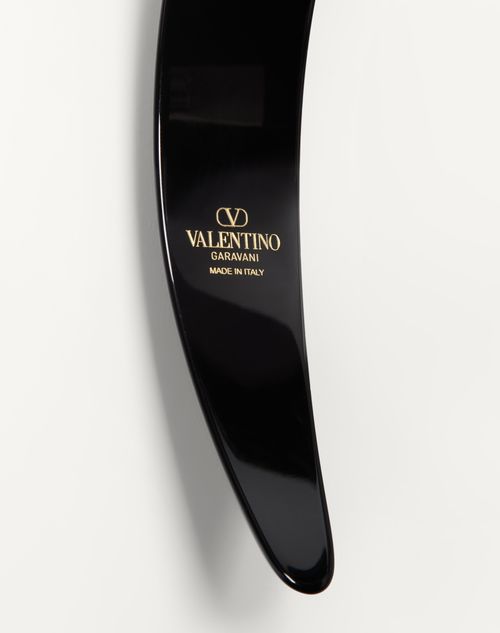 Valentino CINTA PARA EL CABELLO VLOGO SIGNATURE DE RESINA METAL Y CRISTALES Oferta exclusiva