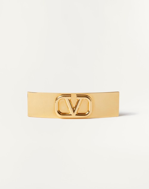 Valentino PINZA PARA EL CABELLO DE METAL CON EL VLOGO SIGNATURE Grandes ahorros