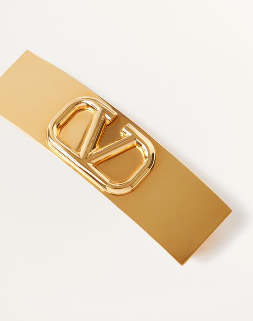 Valentino PINZA PARA EL CABELLO DE METAL CON EL VLOGO SIGNATURE Grandes ahorros
