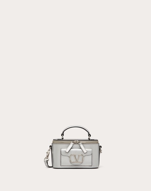 Valentino MINIBOLSO DE MANO VALENTINO GARAVANI LOCÒ DE CUERO DE BECERRO METALIZADO