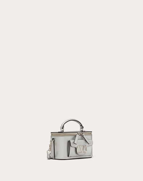 Valentino MINIBOLSO DE MANO VALENTINO GARAVANI LOCÒ DE CUERO DE BECERRO METALIZADO Envío gratis