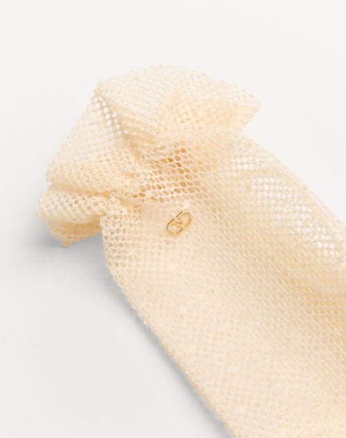 Valentino GUANTES VLOGO SIGNATURE DE ALGODÓN Y TUL Outlet online