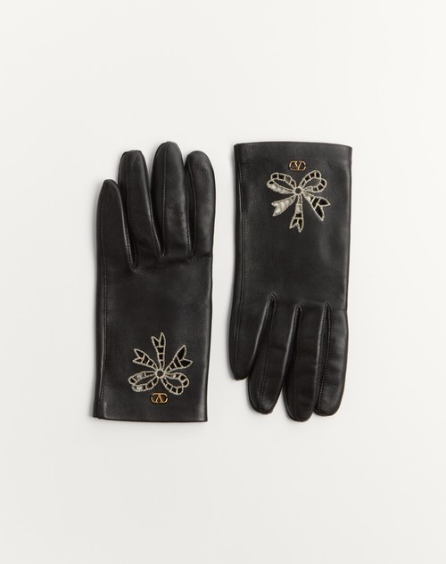 Valentino GUANTES VLOGO SIGNATURE DE CUERO NAPA