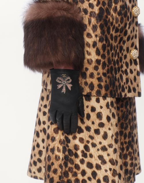 Valentino GUANTES VLOGO SIGNATURE DE CUERO NAPA Ofertas