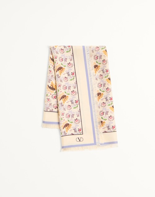 Valentino CHALINA DE SEDA PAPIER FLORAL