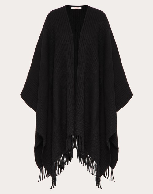 Valentino PONCHO DE CACHEMIRA CON EL VLOGO SIGNATURE