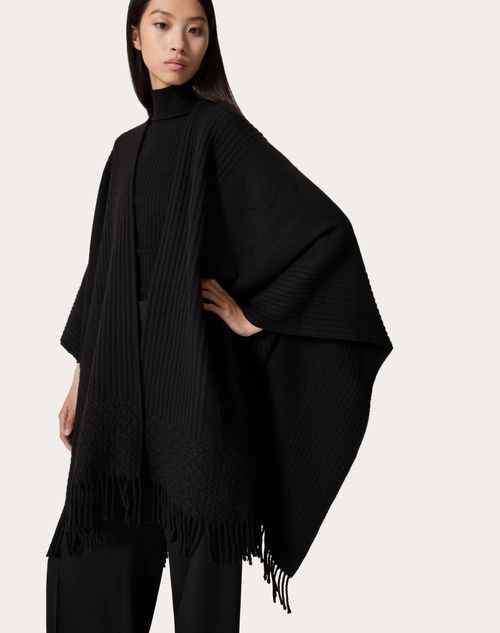 Valentino PONCHO DE CACHEMIRA CON EL VLOGO SIGNATURE Solo hoy