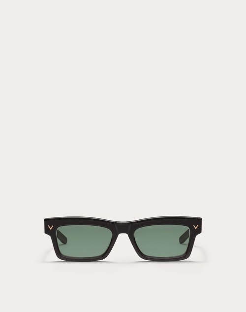 Valentino V-SHARP MARCO RECTANGULAR DE ACETATO En oferta