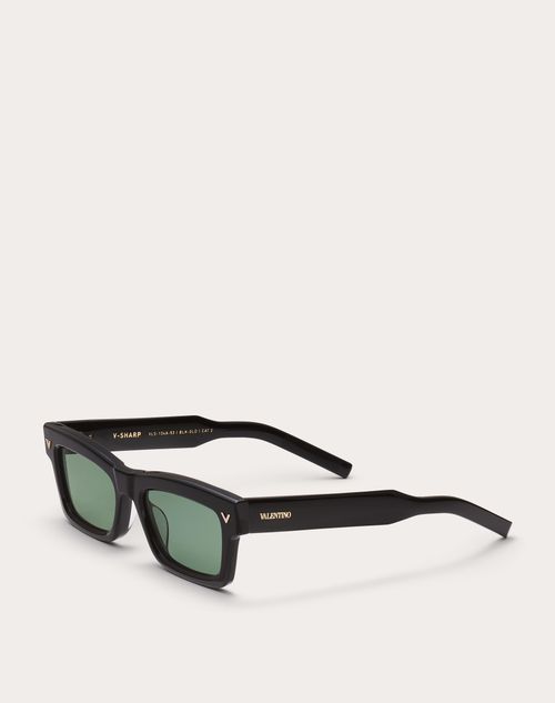 Valentino V-SHARP MARCO RECTANGULAR DE ACETATO En oferta