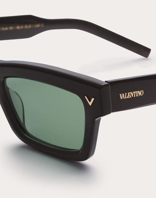 Valentino V-SHARP MARCO RECTANGULAR DE ACETATO En oferta