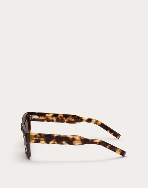 Valentino V-SHARP MARCO RECTANGULAR DE ACETATO Libre de impuestos