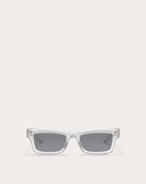Valentino V-SHARP MARCO RECTANGULAR DE ACETATO Descuentos del mes