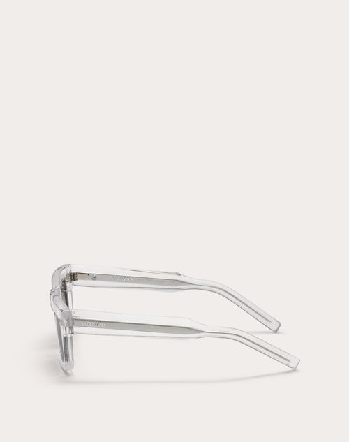 Valentino V-SHARP MARCO RECTANGULAR DE ACETATO Descuentos del mes