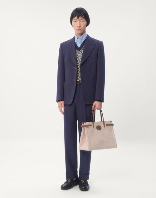 Valentino PANTALÓN VALENTINO DE GABARDINA DE LANA CON DOBLADILLO Última moda