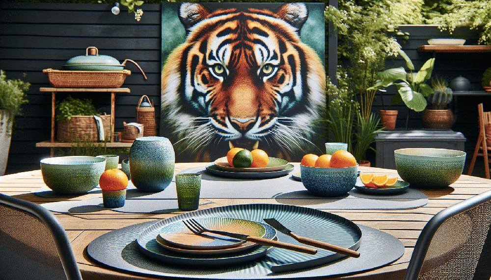 Mimub Vajilla Irrompible de Tiger: Ideal para Disfrutar en Terraza o Jardín