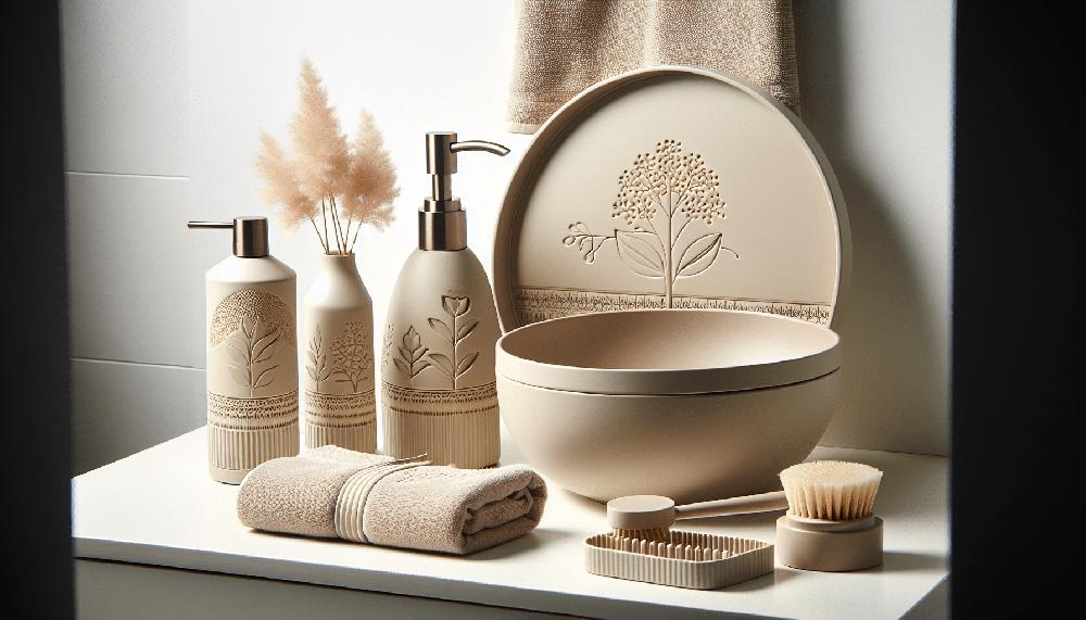 Mimub Accesorios de Baño ReNew de Brabantia en Sofisticado Acabado Beige Suave