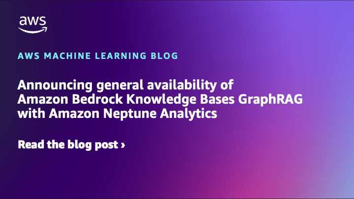 Mimub Lanzamiento de Amazon Bedrock Knowledge Bases GraphRAG con Analítica de Amazon Neptune